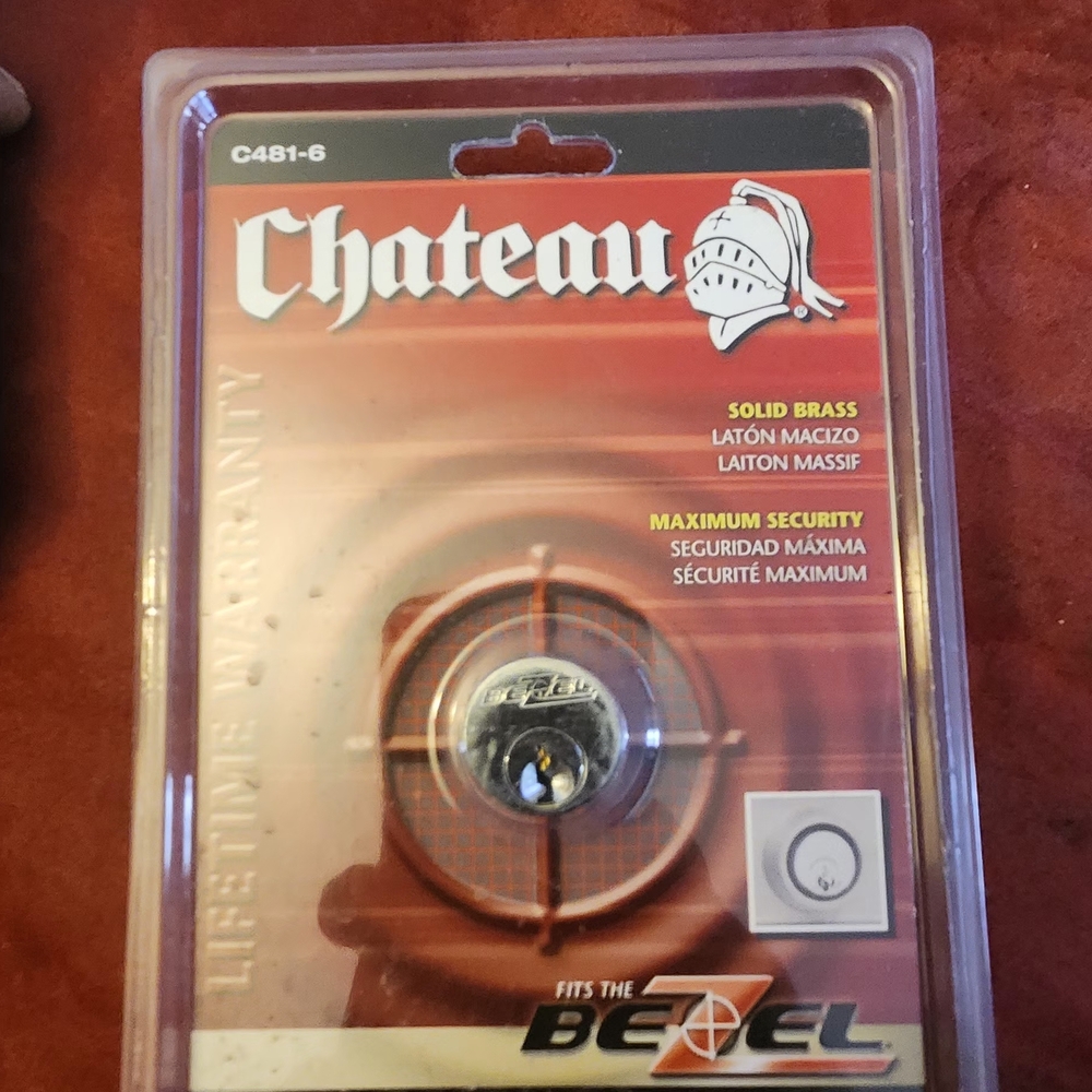 Chateau Solid Brass Security Lock with Red Packaging